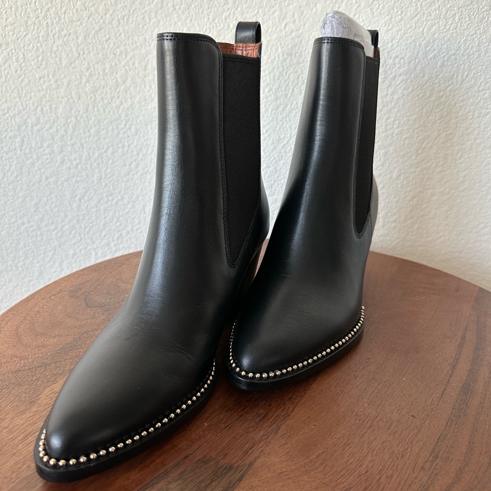 COACH Leather Bootie- Black | Women size 6.5 *BRAND NEW*